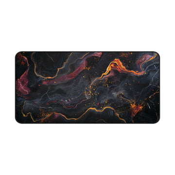 Molten Lava Abstract Desk Mat