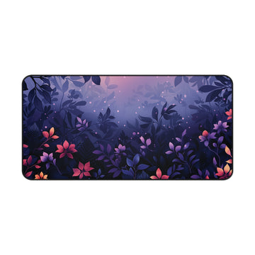 Enchanted Twilight Floral Desk Mat