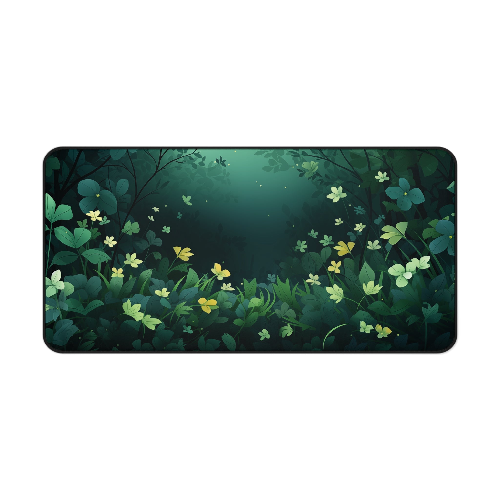 Enchanted Clover Forest Desk Mat