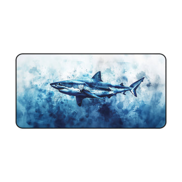 Shark Watercolor Desk Mat