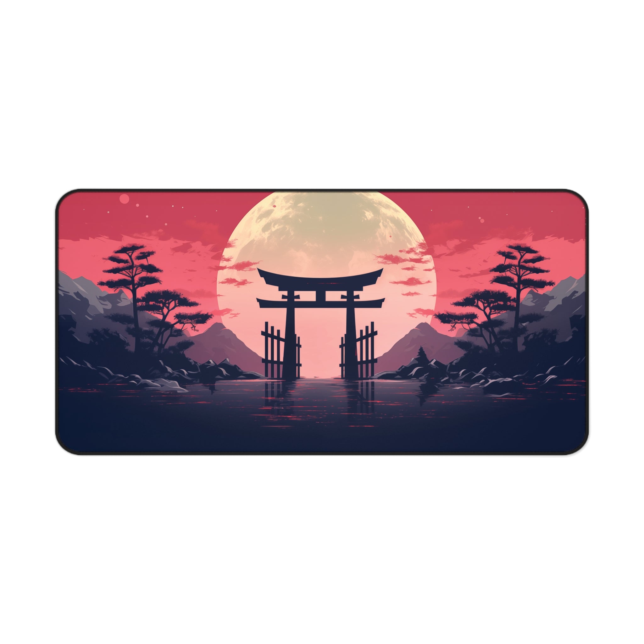 Torii Gate at Sunset Desk Mat