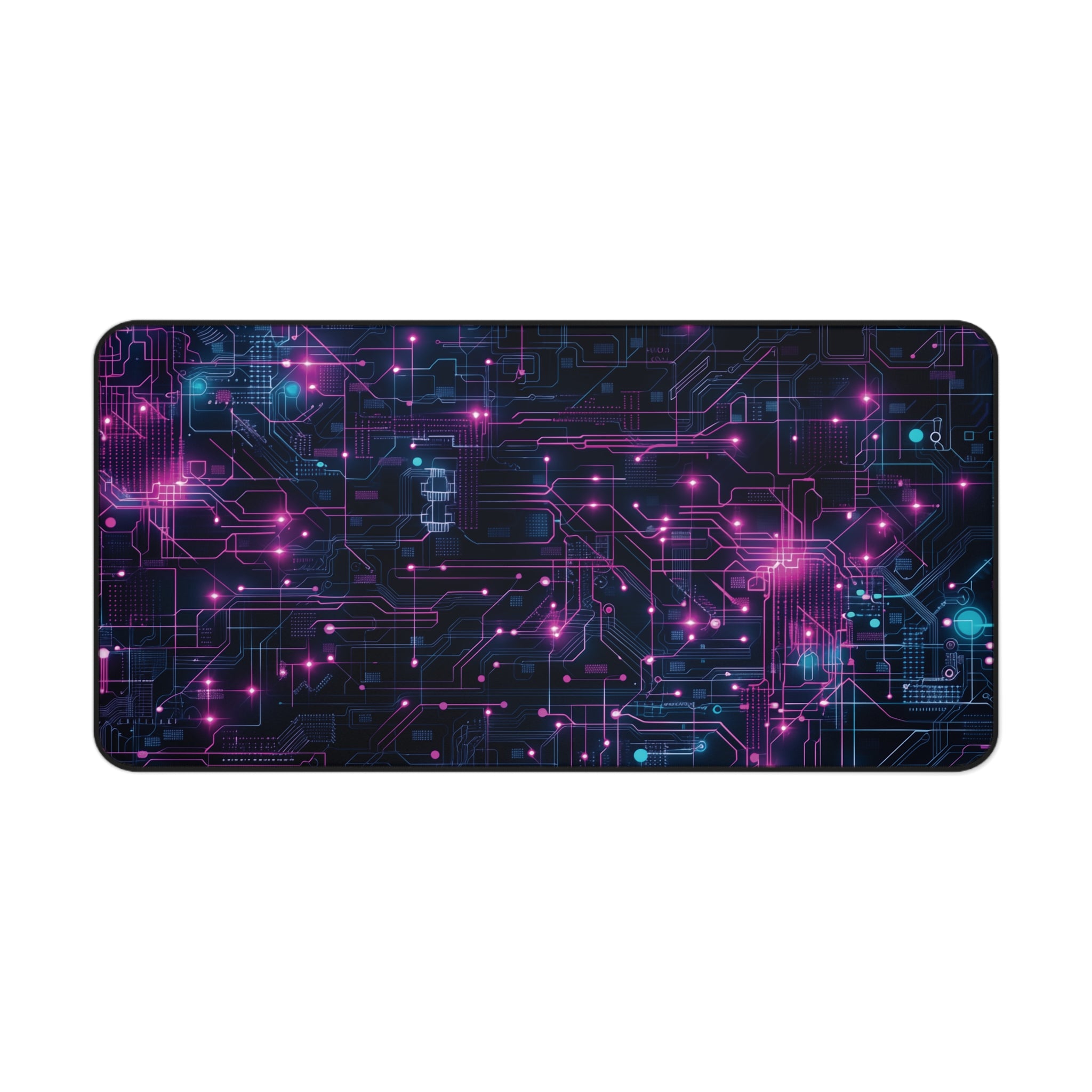 Cyberpunk Circuit Board Desk Mat